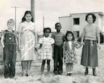 Young survivors of the Vanport flood at a Red Cross Refugee Center on Swan Island. 1300 former residents of Vanport were temporarily housed at the center.