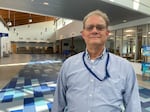 Richard Howell, the executive director at Williamsport Regional Airport, stands in the terminal building.
