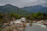 Water flows from the mountains and through Three Rivers toward the Terminus Dam.