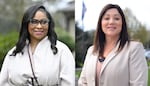 Oregon state Rep. Janelle Bynum and U.S. Rep. Lori Chavez-DeRemer in photos provided by their respective campaigns.