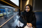 Eqra Raza is a senior at the Muslim Educational Trust in Tigard, Oregon. Raza, 18, rides the TriMet bus everyday for two hours to get to and from school. She says she's always been on guard and has been treated differently for riding public transit while wearing a head scarf.