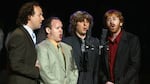 Phish performs the National Anthem before the start of Game 4 of the 2003 NBA Finals between the New Jersey Nets and San Antonio Spurs.