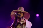 Always stylish, Erykah Badu rocked a fist full of rings during her sold-out performance at Portland's Arlene Schnitzer Concert Hall.