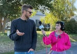 Matt Krabacher, left, a member of Association of Oregon Rail and Transit Advocates, is one advocate trying to bring back the Pioneer Amtrak line, which would connect Salt Lake City to Portland via Eastern Oregon by rail.