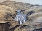 Ryan Dobrowski, "Above Skogafoss", Oil on Panel