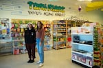 Jesi Scott, left, and Natasha Dempsey, co-owners of Tomi Mart, on Apr. 22, 2025, in Bend, Ore. Tomi Mart is named in honor of Scott's great-grandmother-in-law.