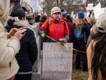 During a rally on Capitol Hill earlier this month, protesters took aim at Congress for not doing enough to prevent the Trump administration from shutting down USAID.
