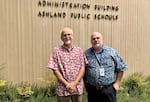 Ashland School District Director of Business Services Scott Whitman, left, and Former Superintendent Samuel Bogdanove in June 2024.