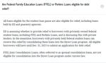 Original guidance: A screenshot of the U.S. Education Department's student loan relief guidance for holders of FFEL and Perkins Loans, taken at 10:16 a.m. on Thursday.