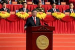 To Lam, general secretary of the Communist Party of Vietnam, delivers a speech during celebrations marking the 50th anniversary of the fall of Saigon in Ho Chi Minh City on April 30, 2025. Vietnam held its biggest celebration of the fall of Saigon on its 50th anniversary on April 30, including Chinese troops for the first time after Xi Jinping visited to portray Beijing as a more reliable partner than Washington. (Photo by Tran Thi Minh Ha / AFP) (Photo by TRAN THI MINH HA/AFP via Getty Images)