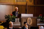 Senate President Peter Courtney, D-Salem, in the Oregon Senate on Monday, Jan. 14, 2019.