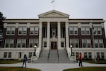 The Grant County District Courthouse in Ephrata, pictured in November 2019, where federal immigration authorities have been spotted arresting undocumented people going to court since 2017. 