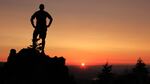 A hiker on Soda Mountain in the Cascade-Siskiyou National Monument.