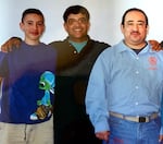 Juan Daniel Tristan, right, with his brother Paul, center, and nephew. Tristan was incarcerated for more than two decades and died this month, at 58, at the Salem Hospital. Prison officials took him from the Oregon State Penitentiary to the hospital on Dec. 26 where the hospital staff said he had multiple organ failure, pneumonia and sepsis, and tested positive for COVID-19.