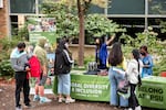 Incoming freshmen in PSU's Summer Bridge Scholars Program attend a kick-off event.