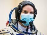NASA astronaut Kate Rubins is seen during Soyuz qualification exams on Wednesday at the Gagarin Cosmonaut Training Center just outside Moscow. Rubins plans to cast her next vote from space – more than 200 miles above Earth.×