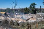 A house that was destroyed by wildfire is shown Tuesday, Sept. 8, 2020, in Malden, Wash.