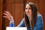 Jen Easterly, director of the Department of Homeland Security's Cybersecurity and Infrastructure Security Agency, speaks at a meeting, Feb. 16, 2023, in Washington, D.C.