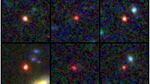 These images provided by NASA and the European Space Agency show six candidate massive galaxies, seen 500 million to 800 million years after the Big Bang.