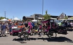 The Drag Strip Divas Racing Team at the starting line of The Graand Kinetic Challenge.