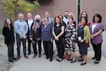 Doctors, people with a history of meth use and city and county officials are working together on the plans for a new "meth stabilization center," which have been delayed due to the pandemic. Some of the team is pictured here, posing while visiting the Tucson Crisis Receiving Center for research.