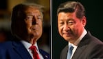 Donald Trump and Xi Jinping