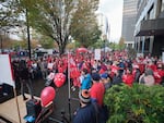 The Oregon Federation of Nurses and Health Professionals held a rally on Sept. 28 to urge support for what the union calls safe staffing. Now the union's Kaiser Permanente members have voted to authorize a strike.