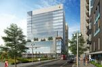 Artists rendering of OHSU's new the 14-story health care center.