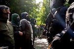 Law enforcement teams clear protesters from Portland State University’s Branford Price Millar Library, May 2, 2024. Demonstrators protesting the war in Gaza had occupied the library for days.