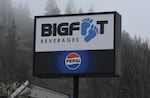 The Bigfoot Beverages facility in Eugene. Employees are also on strike in Roseburg, Newport, Coos Bay, and Springfield.