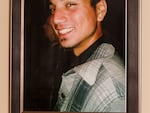 A photo of Nathan Fryday hangs on the wall of his family’s home in Laurel Hill, Fla.