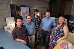 A team at the University of Oregon is researching how a small amount of water on coffee beans before grinding can reduce static charge and improve extraction. Chemist Christopher Hendon (second from right) and volcanologists Joshua Méndez Harper (far left) and Josef Dufek (second from left) published their research in the journal Matter in December 2023.