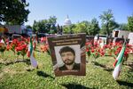 FILE - A sign memorializes Ali Karimi Bavalaki and others who were killed by the Iranian government this year, Saturday, May 16, 2026, in Washington.