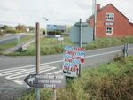 A sign advertising Willie Davy's donkey farm and matchmaking musemm on a road near Lisdoonvarna, Ireland, Sep. 28.