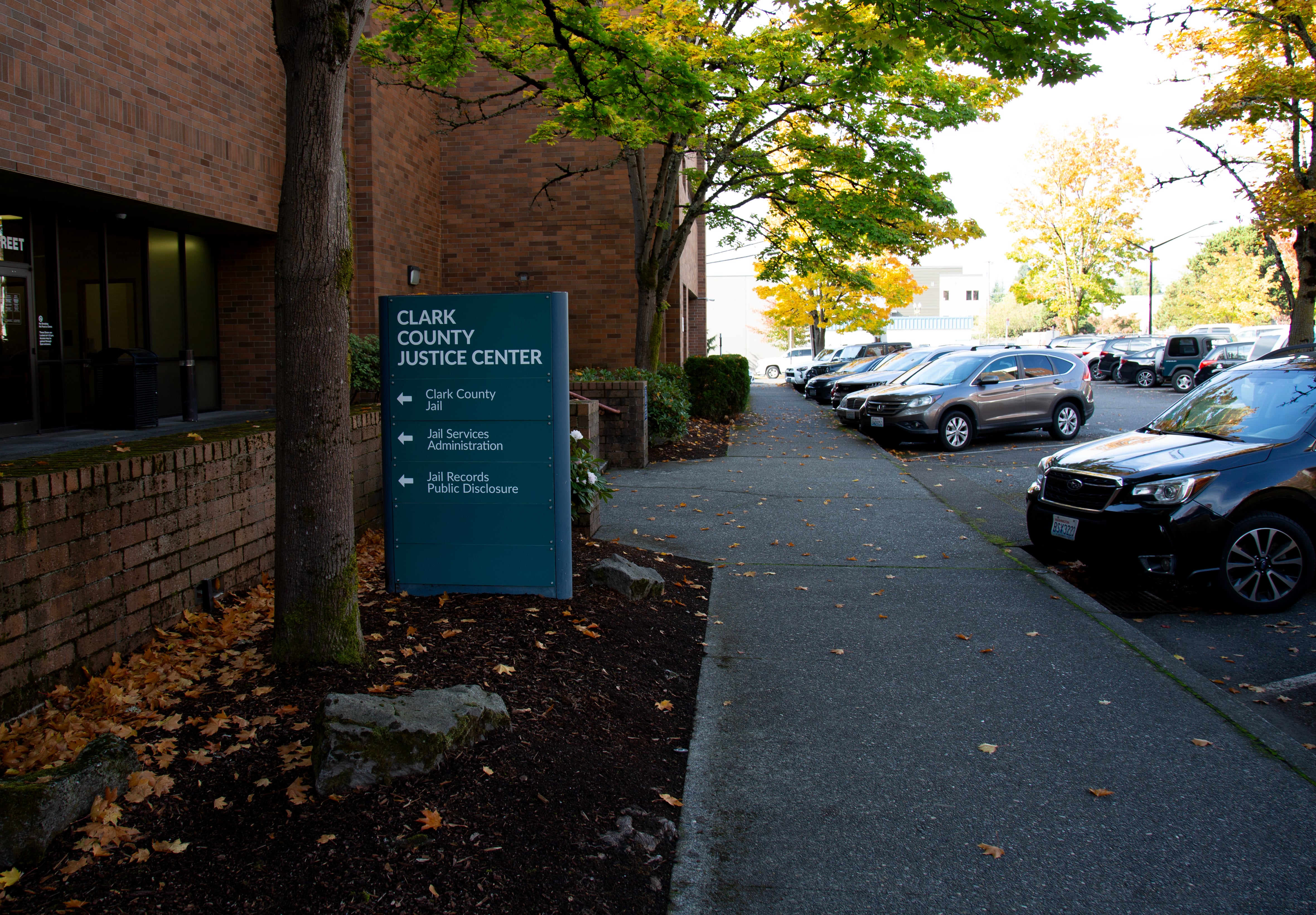 The Clark County Justice Center on Oct. 22, 2025.