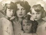 From left, Amelie Holmstrom, her mother and two sisters.