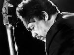 Charles Mingus, photographed performing in Germany in 1972.