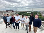 The new "Safe Havens II" report urges action to support trans, nonbinary and gender diverse young people in government-involved systems like foster care and homeless services. In this August 2024 photo provided by Unicorn Solutions, advocates and TNGD youth are pictured in Washington D.C. as part of the official release of the report. From left to right: Meredith Giovanelli of Children's Rights, Gina, Kayden, Jaxsyn, Shawn, Elliott Hinkle of Unicorn Solutions, Paris and Emilio.