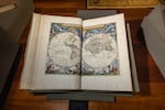 The Theatrum Orbis Terrarum, 1575, by Abraham Ortelius (1527-1598) is often considered the world’s first atlas. The library has two copies.