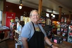 Charla Kozelisky works at Kramer's Market in Dufur, Oregon. She said it was devastating watching all the farmers in Wasco and Sherman Counties lose their wheat crop.