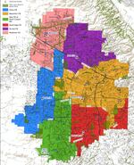 Beaverton is building a new high school at the southern end of the district. The green area is that high school's new catchment area.