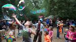 Bubbles provide endless entertainment for all ages at the Oregon Country Fair.