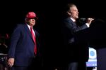 President-elect Donald Trump (R) has picked celebrity physician Dr. Mehmet Oz (L) to lead CMS. Here they're seen together during a rally at the Arnold Palmer Regional Airport November 5, 2022 in Latrobe, Pennsylvania when Oz was running for Senate in that state.