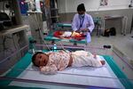 The population of Earth will hit 8 billion on Nov. 15, according to predictions by the United Nations Population Fund. And next year, India is expected to surpass China as the most populous country. In this photo, taken on Oct. 13, newborn babies rest inside a newborn care unit at a hospital in Amritsar.