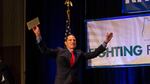 U.S. Senator Ron Wyden comes on stage during the Democratic election party.