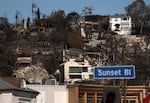 Private firefighting crews hired by insurers and others are raising big ethical questions amid the California wildfires. Pictured here is a snapshot of the devastating impact in Sunset Boulevard in Pacific Palisades, Calif., on Jan. 14, 2025.