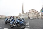 An exterior view of the Quirinale presidential palace in Rome where Ukrainian President Volodimir Zelenskyy is expected to meet with Italian President Sergio Mattarella on Saturday.