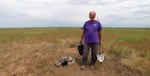 David H. Johnson has installed hundreds of homemade burrows like this one on the Umatilla Chemical Depot.