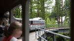 The Oregon Zoo train now runs a roughly six-minute route through zoo grounds.