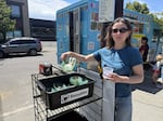Reusable containers were featured during a World Cup watch party in Ballard on June 19, 2026.
